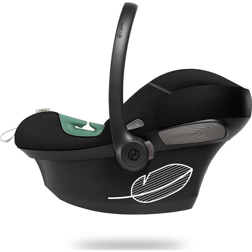 Коляска 3 в 1 Cybex Priam IV Rosegold complete и автокресло Aton S2 i-Size Moon Black Leaf Green
