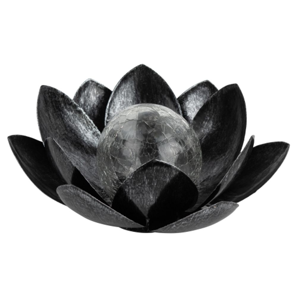 Светильник уличный ЭРА ERASF22-52 на солнечной батарее садовый Лотос 2 в 1 стекло кракле 20LED