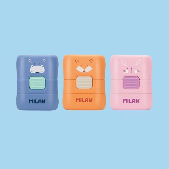 Pozan \  Ластик \ COMPACT ERASER&BRUSH FUNNY ANIM