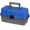 Ящик рыболова Helios трехполочный синий