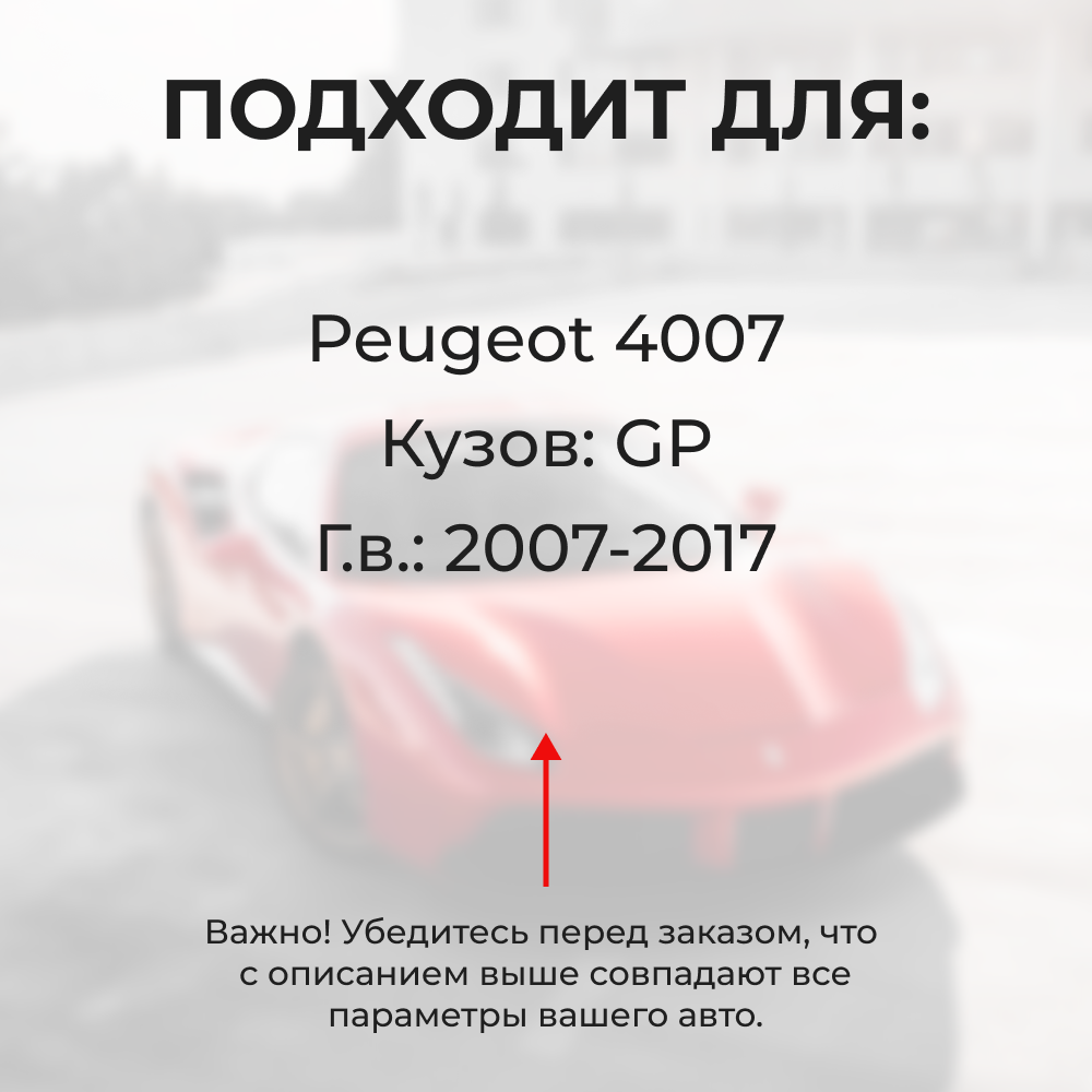 Ремкомплект ограничителей дверей Peugeot 4007 GP (2 двери, тип 6) 2007-2017