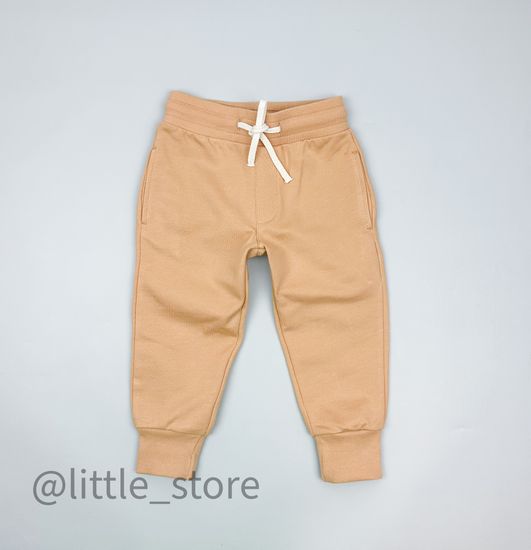 Брюки из футера "Мир животных" итальянский песок