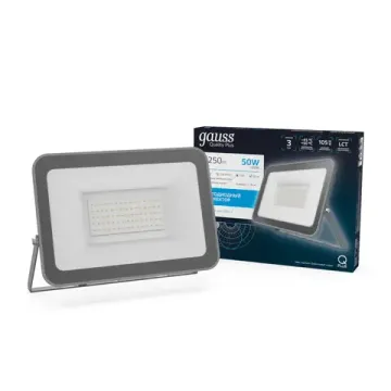 Прожектор светодиодный Qplus LED 50W IP65 6500K графит 690511350 Gauss
