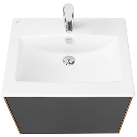 Комплект Aquaton Сохо 60 дуб велл (тумба + раковина Элина )