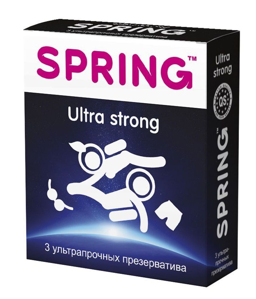 Ультрапрочные презервативы SPRING ULTRA STRONG - 3 шт.