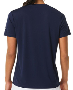 Женская теннисная футболка Asics Court Graphic Tee - небесный