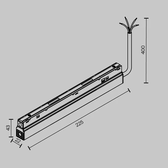 Источник напряжения встраиваемый Exility 48В, 100Вт универсальный Technical tra034dr-100w-dd-w