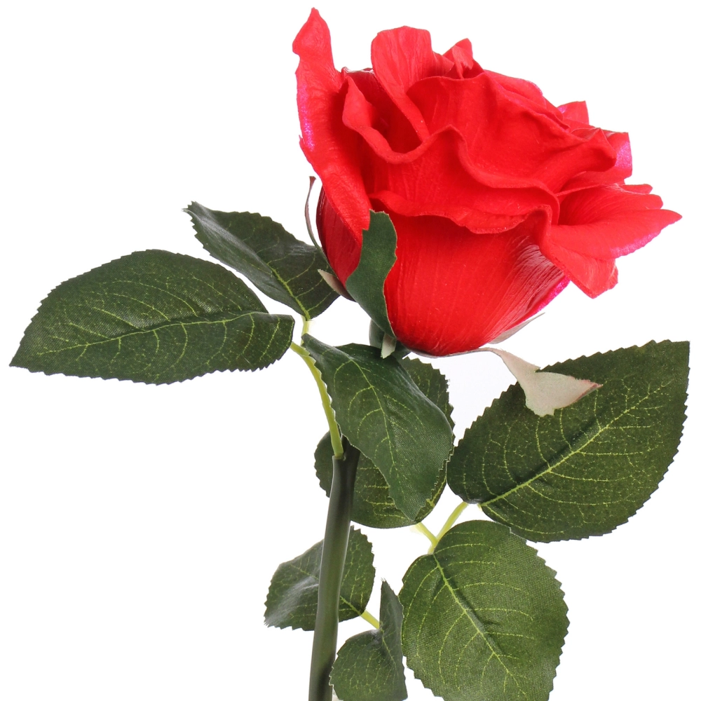 Цветок искусственный «Natur» 50см Роза красная
