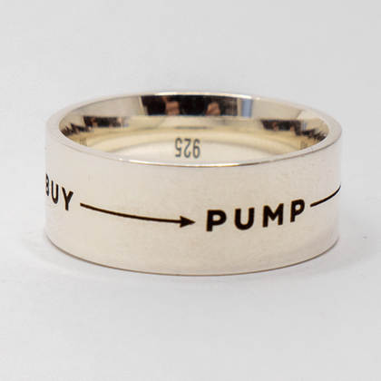 Широкое кольцо Buy Sell