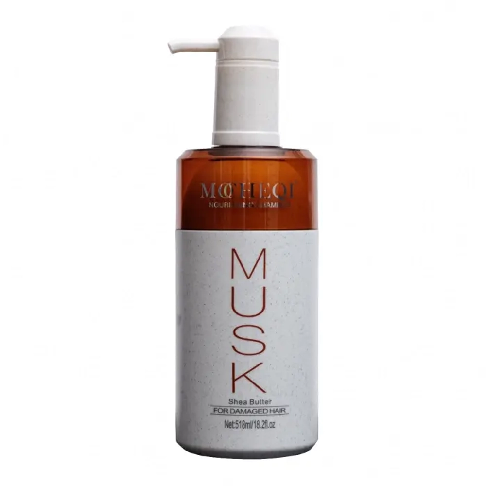 Шампунь для волос Mocheqi musk shea butter для поврежденных, окрашенных волос 518 мл