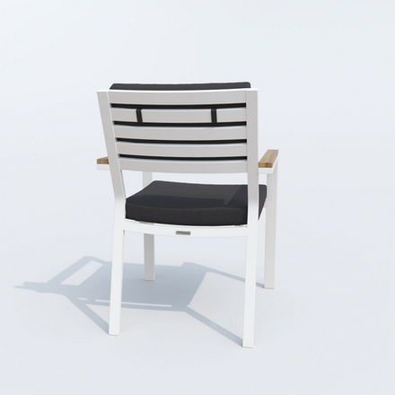 Стул Ideal Patio БОНТА антрацит - белый каркас