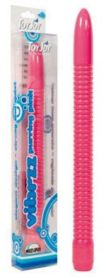 Тонкий вибратор розового цвета