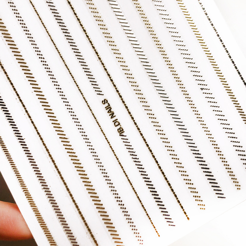 IBDI Металлизированные 3D наклейки "Линии"