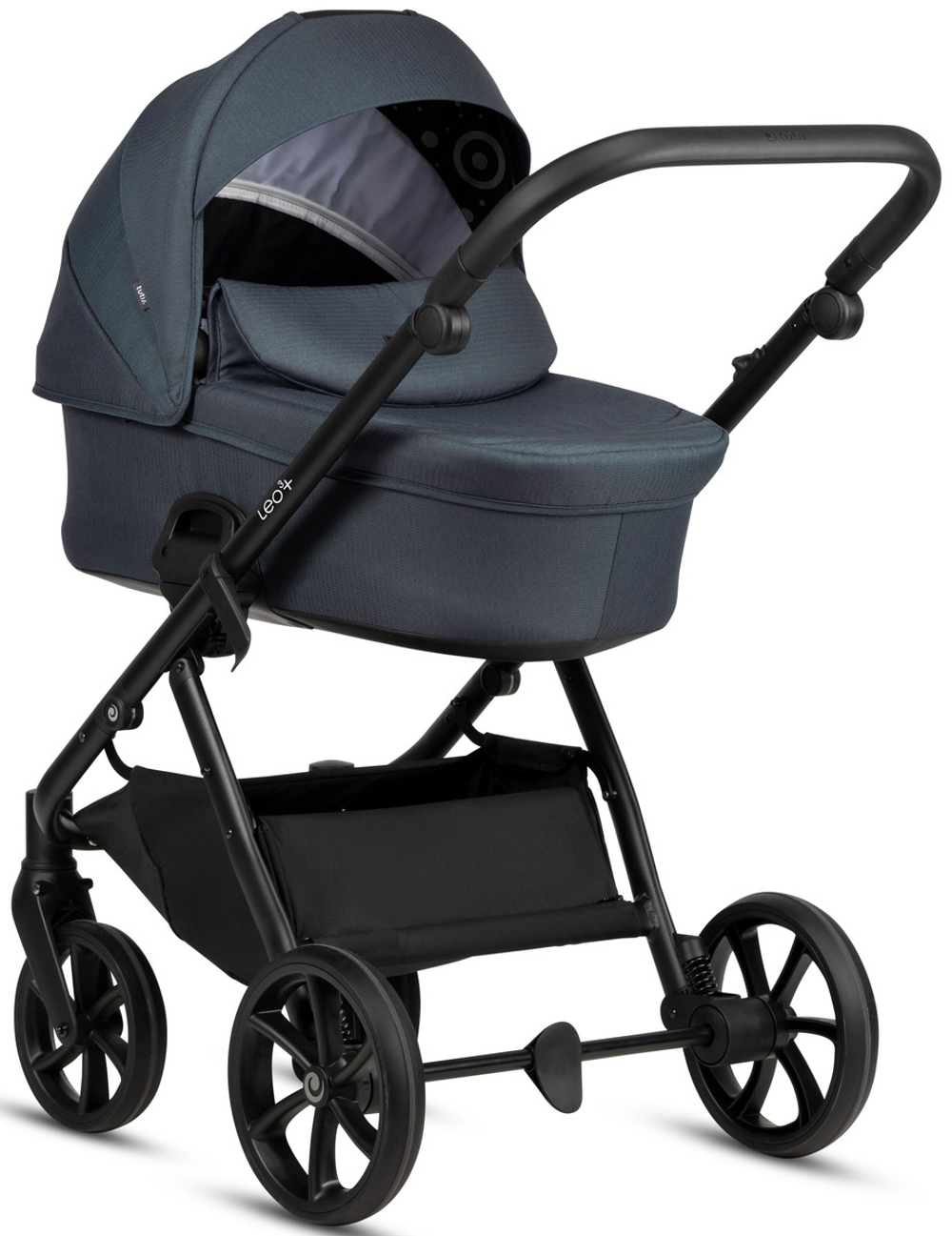 Детская коляска Tutis Leo 3 Plus 3 в 1 с автокреслом Elo Lux EduSky Black 1582211 India Ink