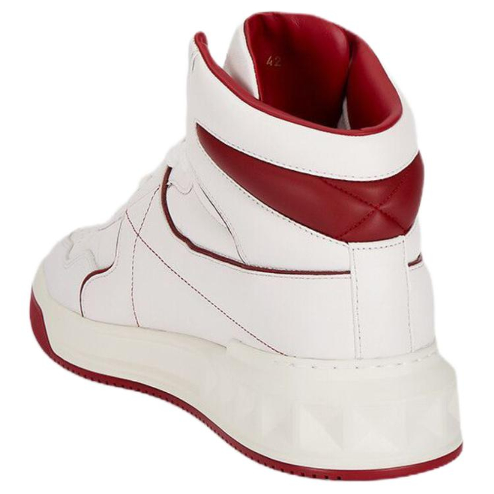 Valentino High top High top Stylish Skateboarding Shoes Men"s White