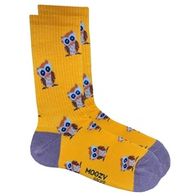 Носки MOGZY Совы паттерн, жёлтый
