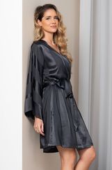 Халат Mia-Amore 7543 "Ilona" графитовый