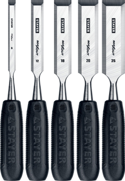 STAYER Max-Cut, 5 предм., набор стамесок (1820-H5)