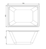 Контейнер AM.PM Gem W90A-070-070W-C белая