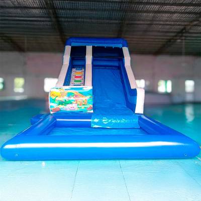 Водная горка "Звериный аквапарк Экстра" с бассейном, 9*4*4.8 м