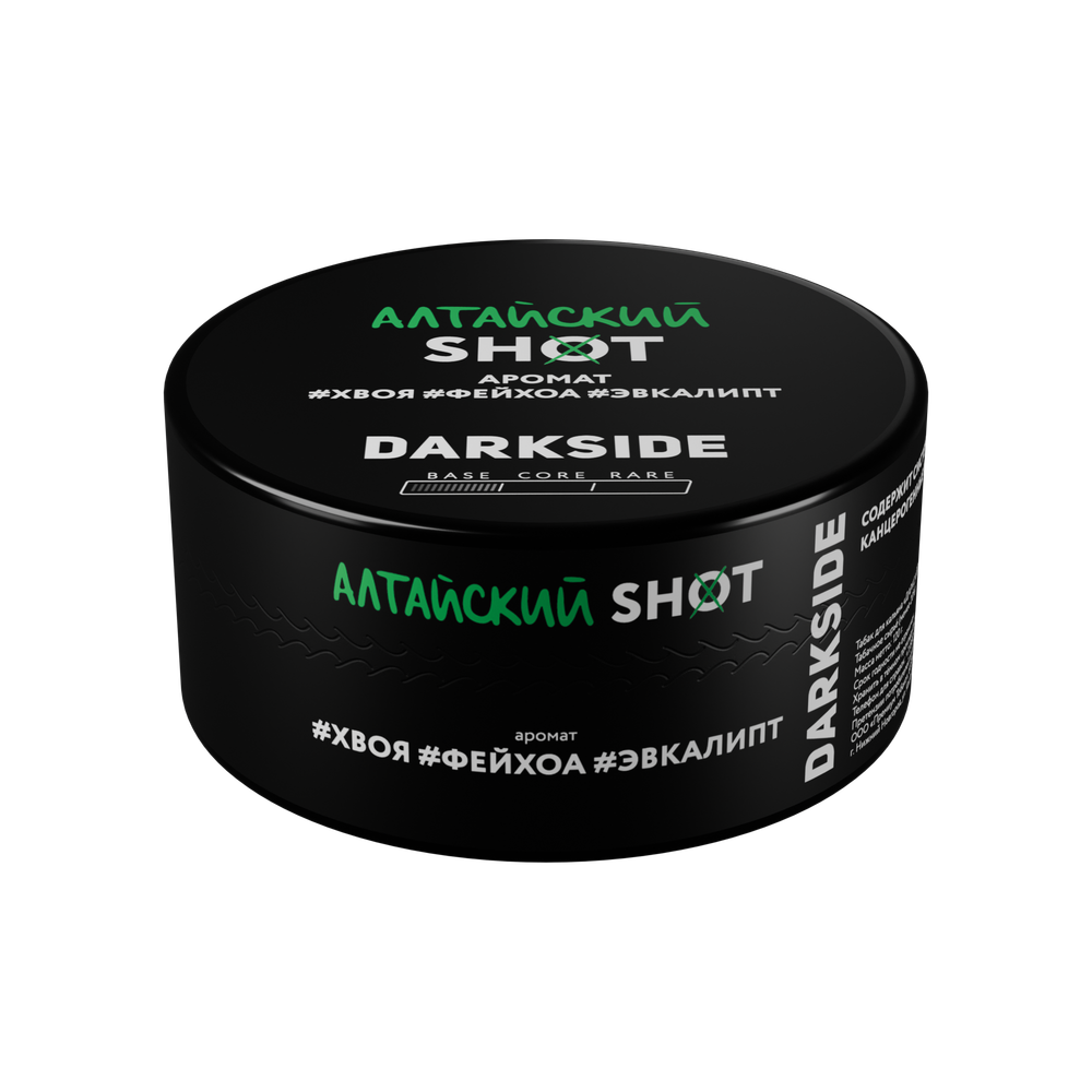 М. Табак для кальяна Dark Side Shot Алтайский трип (Фейхоа, хвоя, эвкалипт) 120гр