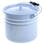 Ведро 12л с крышкой цилиндр.