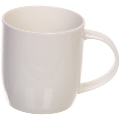 Кружка керамическая 350 мл «Белая» широкая