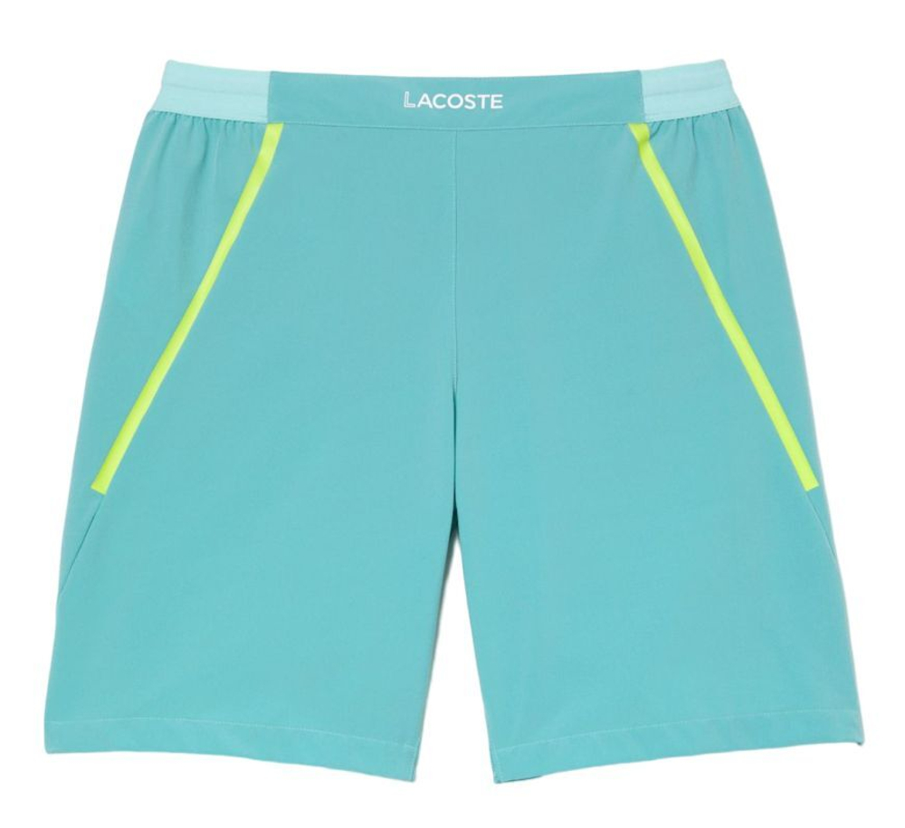 Мужские теннисные шорты Lacoste Tennis x Novak Djokovic Taffeta Shorts - green