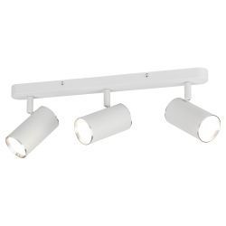 Светильник настенно-потолочный спот ЭРА OL35-3 WH MR16 GU10 IP20 белый хром