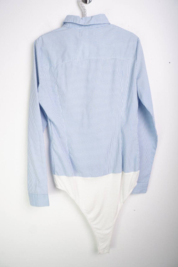 Рубашка-боди Pull&Bear в полоску, маркировка L, визуально на 48 размер