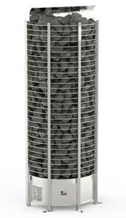 Электрическая печь SAWO TOWER TH3-45NI2-WL-P (4,5 кВт, выносной пульт, встроенный блок мощности, нержавейка, пристенная)