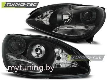 Передние фары black для Mercedes S W220