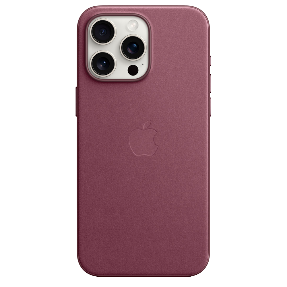 Тканевый чехол с поддержкой MagSafe Apple FineWoven Case для iPhone 15 Pro Max, Mulberry (Красная шелковица)