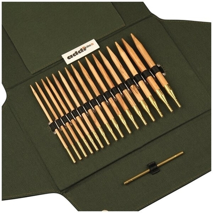 Набор круговых спиц из оливкового дерева со сменными лесками addiClick NATURE арт. 570-2/000