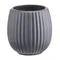 Горшок цветочный серого цвета из коллекции Edge, 1,2 л