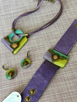 Браслет Cuero 3cm118 фиолет