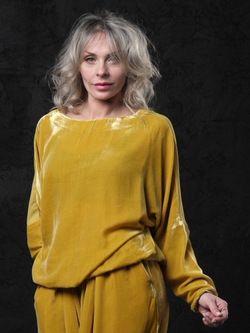 Лонг двусторонний /бархат + шелк