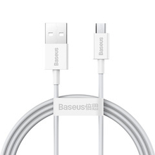 USB-A - Micro-USB Кабель Baseus Superior Charging+Data 2A 1-2m - White