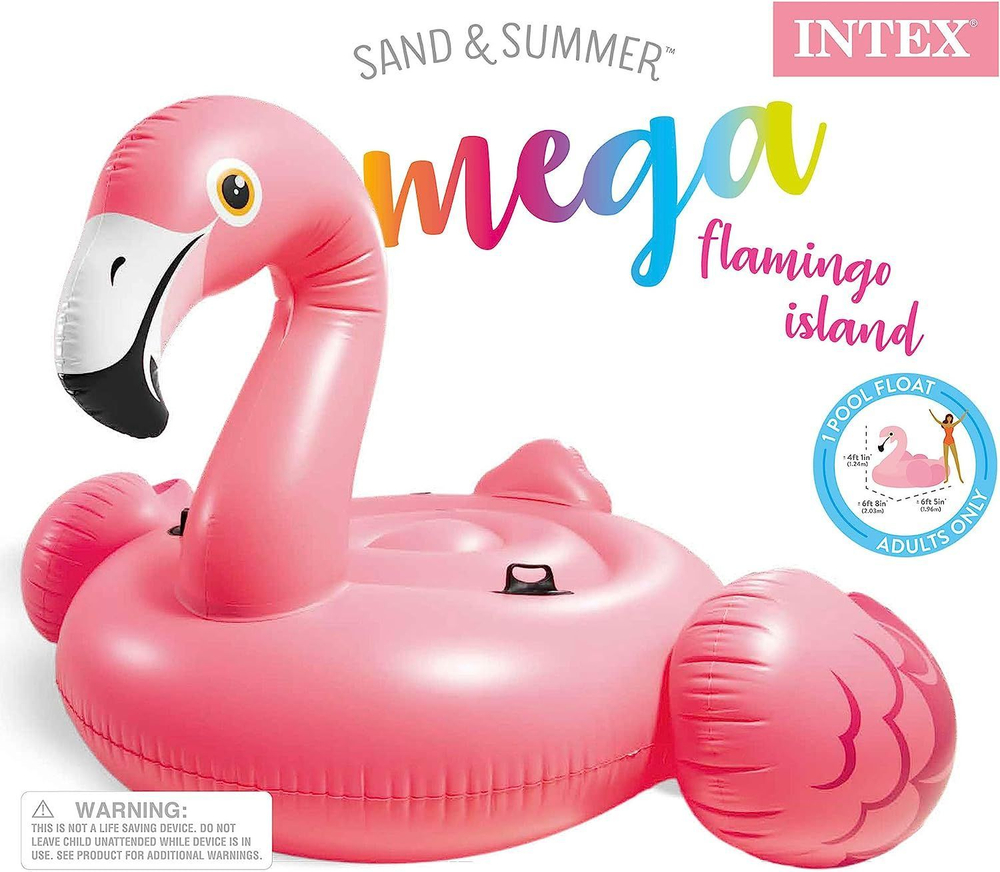 Надувной плот "Большой фламинго" Intex 57288 203х196х124 см
