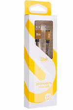 Кабель 1m USB/Micro 3A UM01G Ubik gold