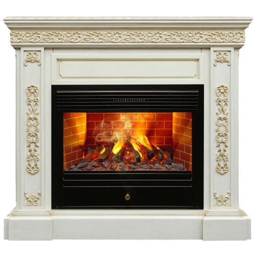 Каминокомплект Real Flame Ekaterina 26 WT с очагом 3D Novara