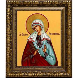Виктория Никомидийская Святая мученица. Икона на холсте.