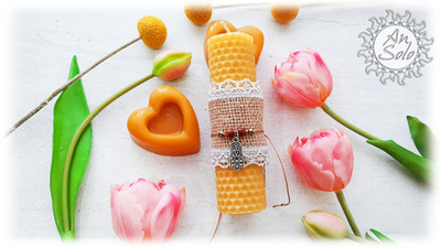 Свеча подарочная с браслетом