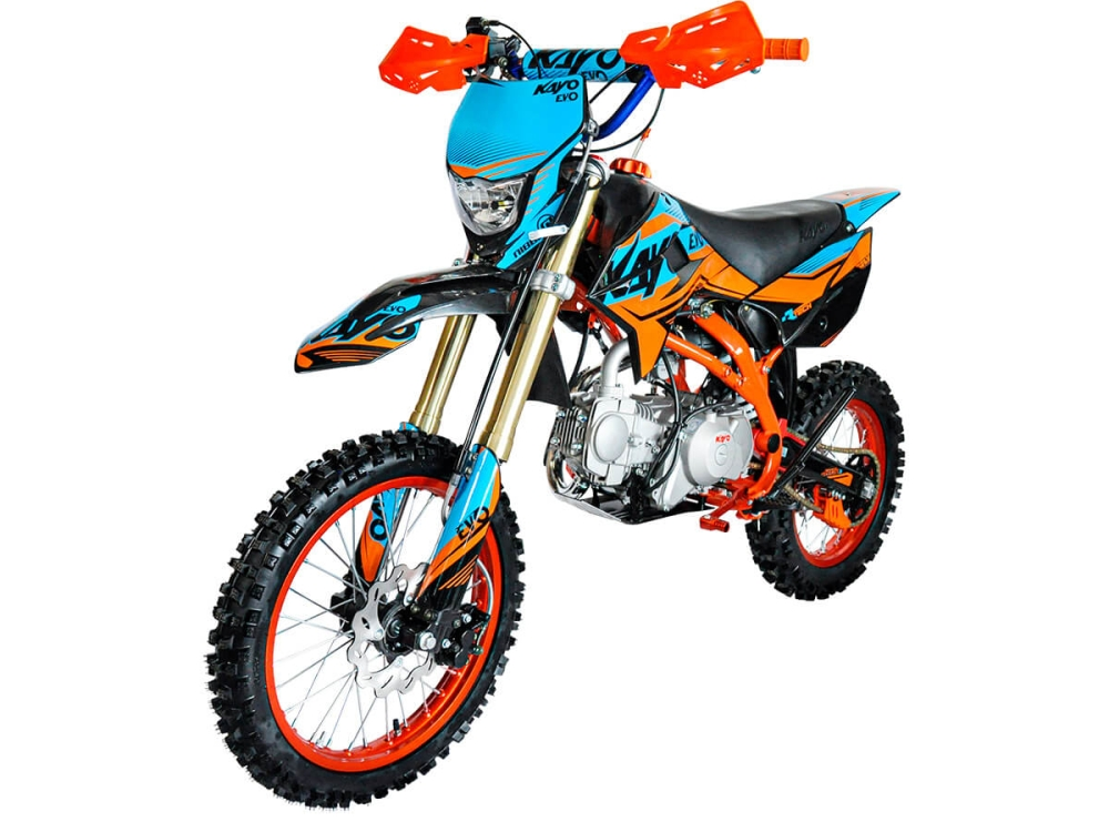 Питбайк KAYO EVOLUTION YX125EM 17/14 KRZ (механ. сцепл., эл. стартер 2022 г.)
