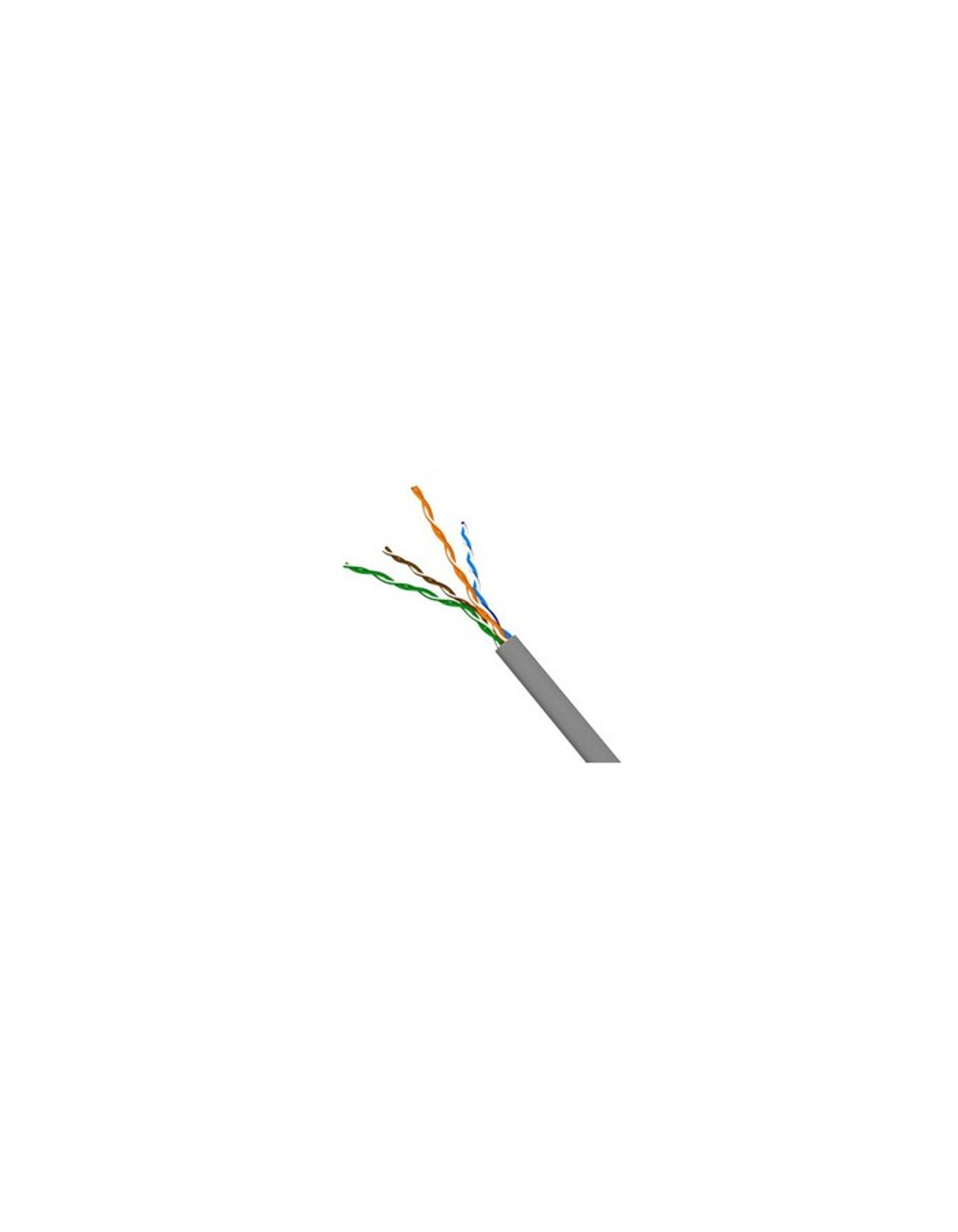 Кабель телефонный плоский, 4 жилы, 28 AWG, бухта 100 метров, серый
