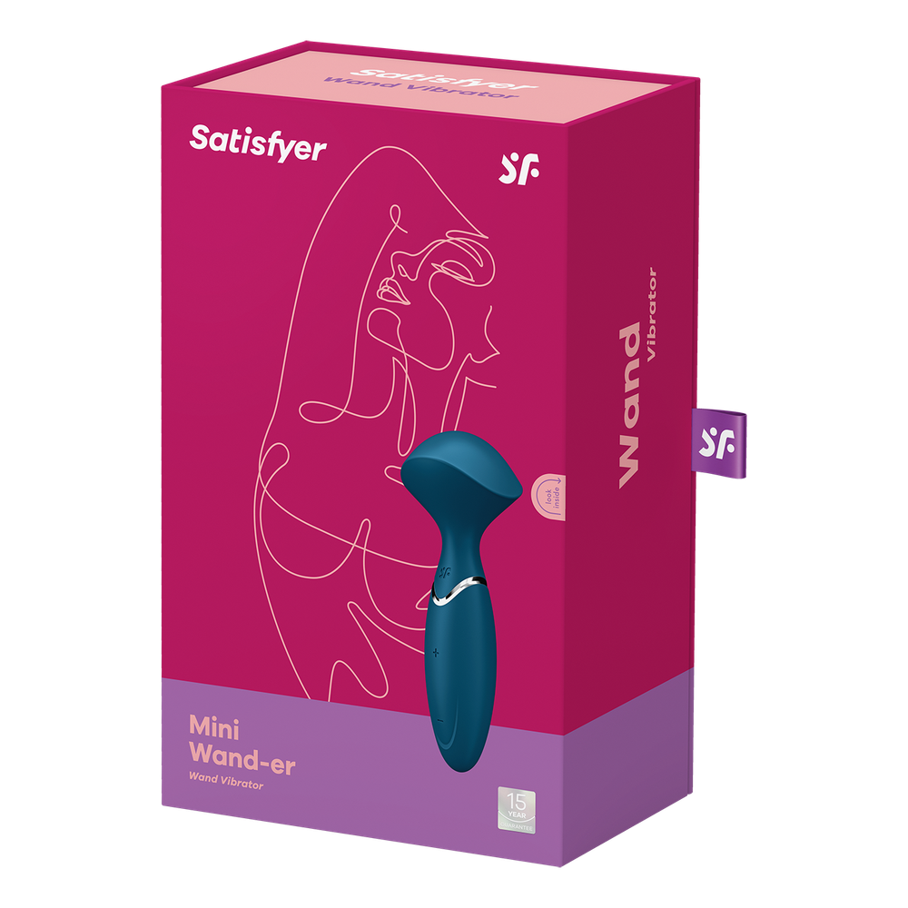 Вибромассажер Satisfyer Mini Wand-er, синий