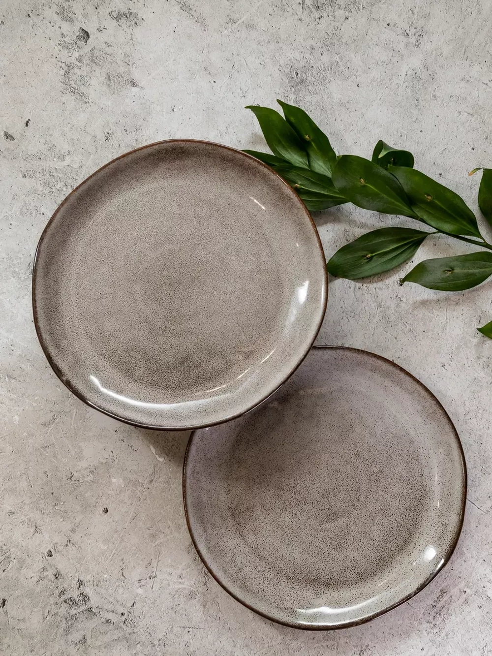 Тарелка плоская, Мокко 21 см - 6 шт.