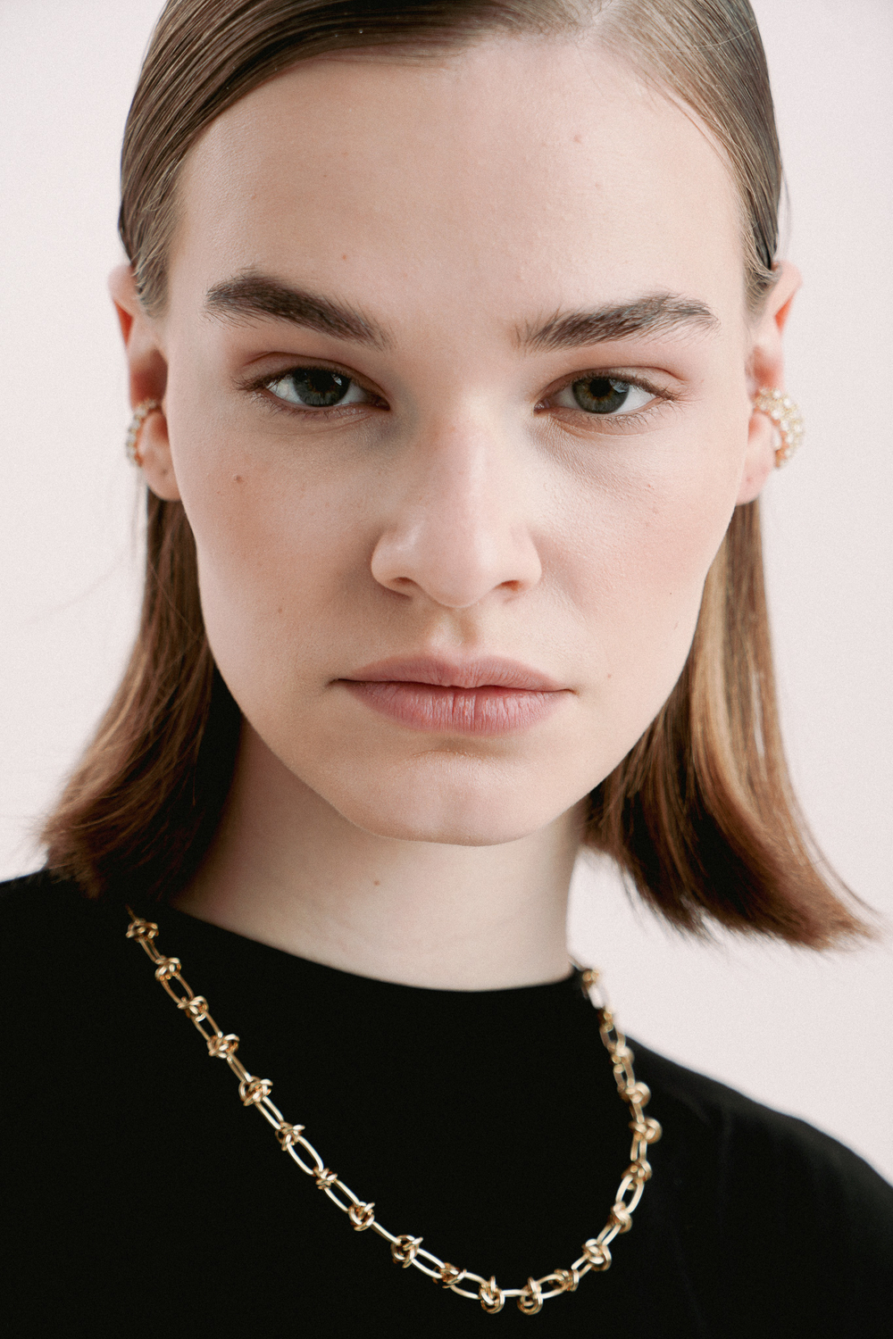 Колье-колючая проволока, золото