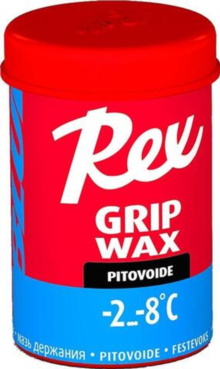 Лыжная мазь REX Grip waxes Pro Line, (-2-8 C), Blue, 45g арт. 15