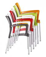 Кресло пластиковое Siesta Contract Dolce, оранжевый